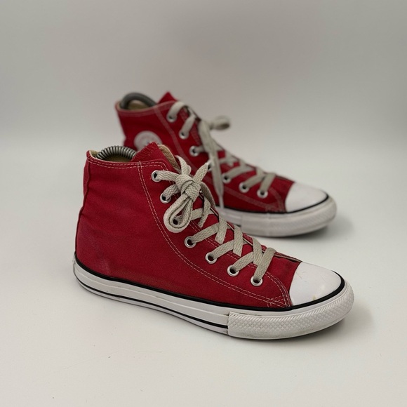 Converse all star red high top kids size 3 - Picture 6 of 6